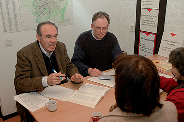 De SP-hulpdienst aan het werk